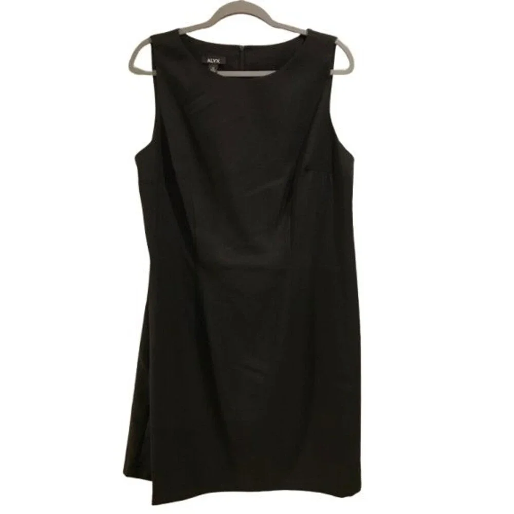 Women's 18 Dress Sleeveless Black Alyx Lined Sheath Zip NEW - Picture 1 of 2